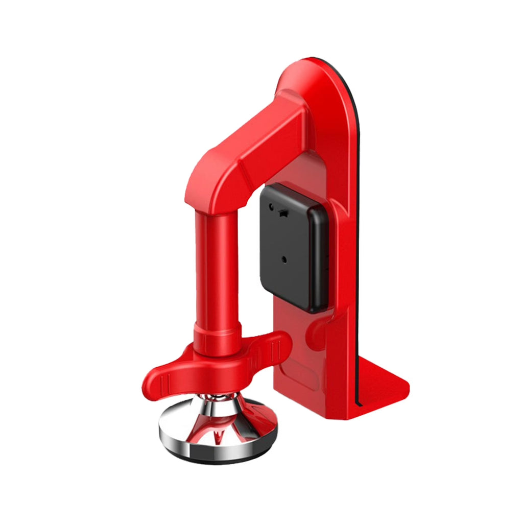 Portable Alarm Door Stopper, Anti-Theft Door Stop Alarm, Adjustable and Easy to Install, Safety Door Stopper Security for Home, Office, Apartment and Travel, Door Security Devices (Red)